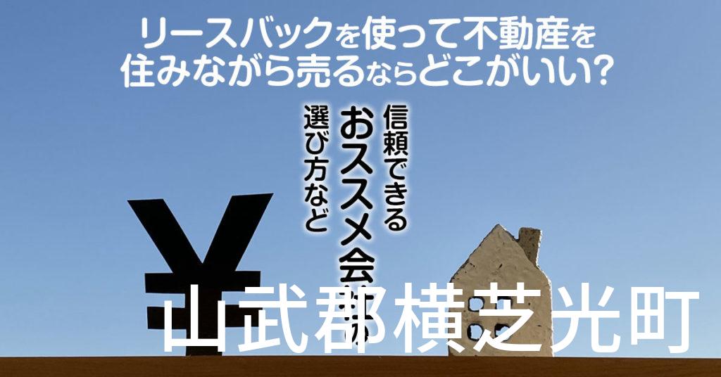 山武郡横芝光町でリースバックを使って不動産を売るならどこがいい？信頼できるおススメ会社の選び方など