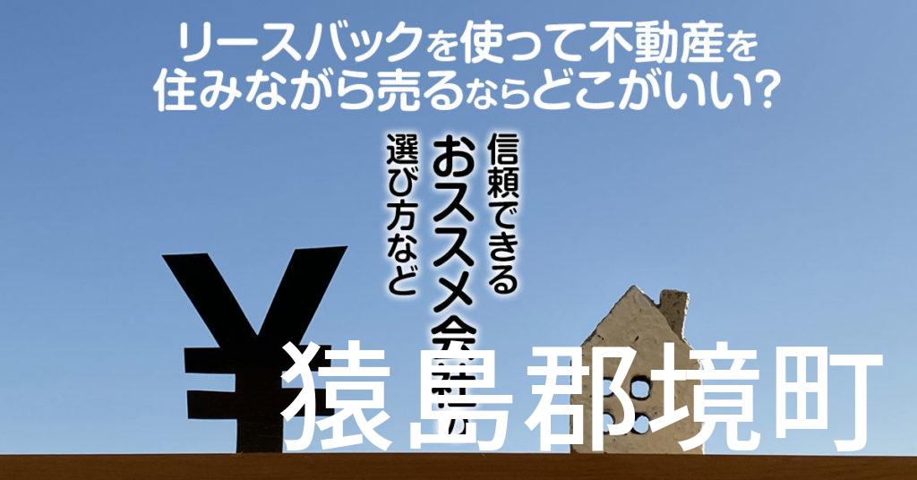 猿島郡境町でリースバックを使って不動産を売るならどこがいい？信頼できるおススメ会社の選び方など