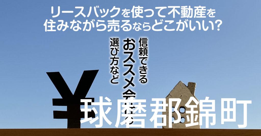 球磨郡錦町でリースバックを使って不動産を売るならどこがいい？信頼できるおススメ会社の選び方など