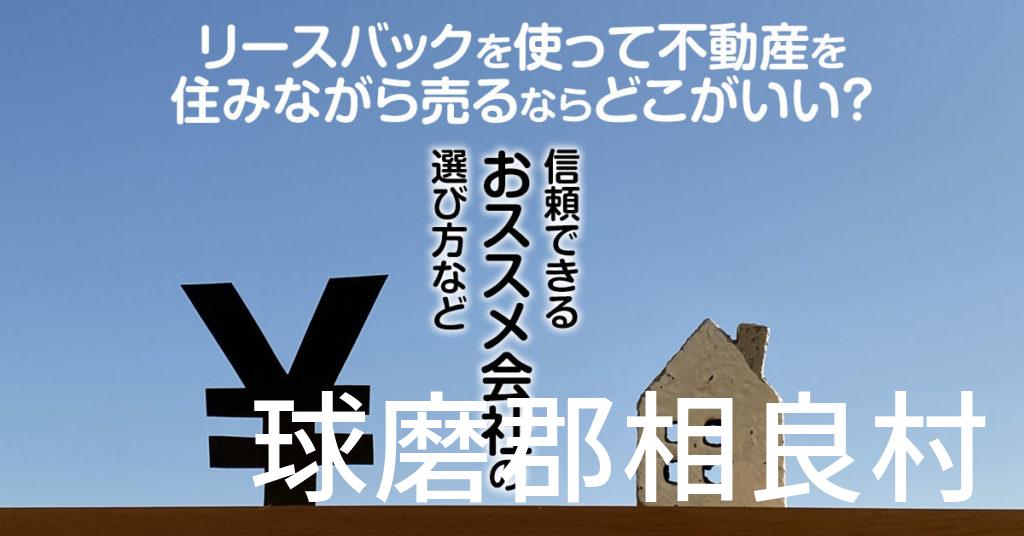 球磨郡相良村でリースバックを使って不動産を売るならどこがいい？信頼できるおススメ会社の選び方など