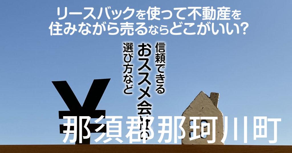 那須郡那珂川町でリースバックを使って不動産を売るならどこがいい？信頼できるおススメ会社の選び方など