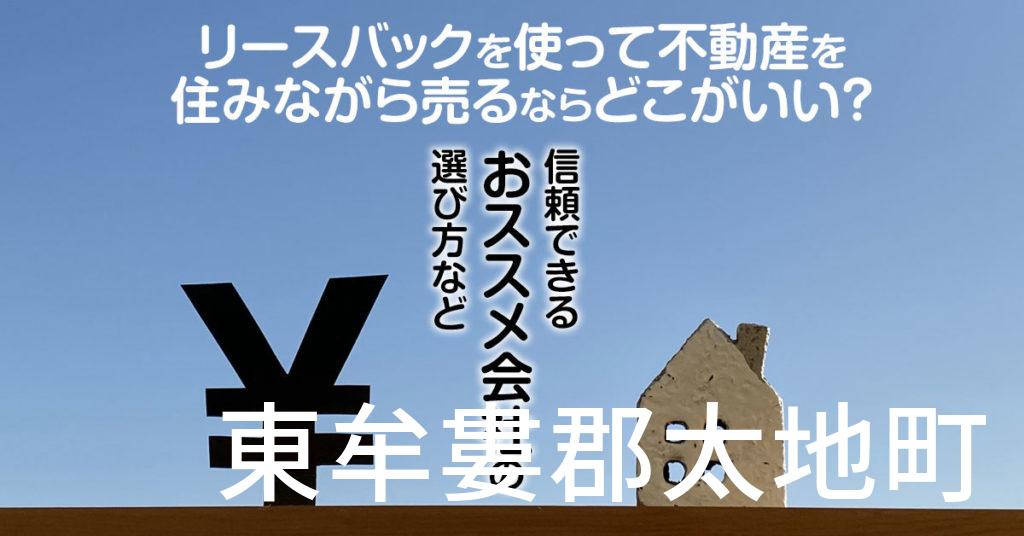 東牟婁郡太地町でリースバックを使って不動産を売るならどこがいい？信頼できるおススメ会社の選び方など